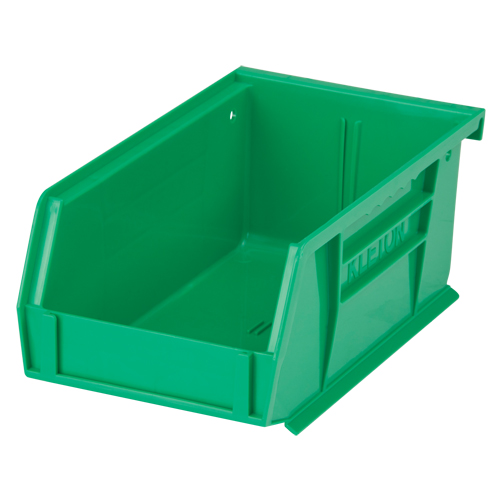 Bac empilable & &agrave; suspendre, 4-1/8" la, 3" h x 7-3/8" p, Vert Les Fournitures Industrielles Méga