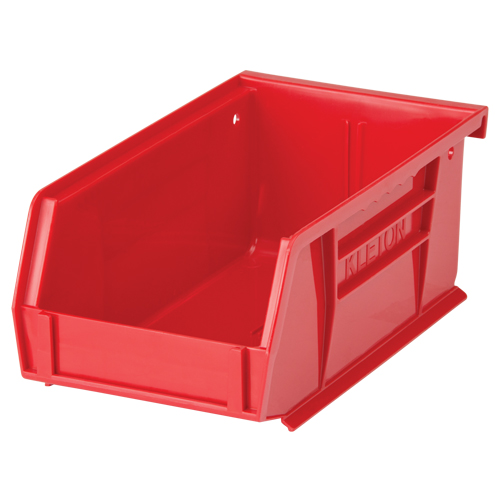 Bac empilable & &agrave; suspendre, 4-1/8" la, 3" h x 7-3/8" p, Rouge Les Fournitures Industrielles Méga