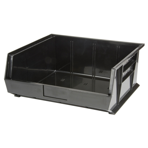 Stack & Hang Bin, 16-1/2" W x 7" H x 14-3/4" D, Black Les Fournitures Industrielles Méga