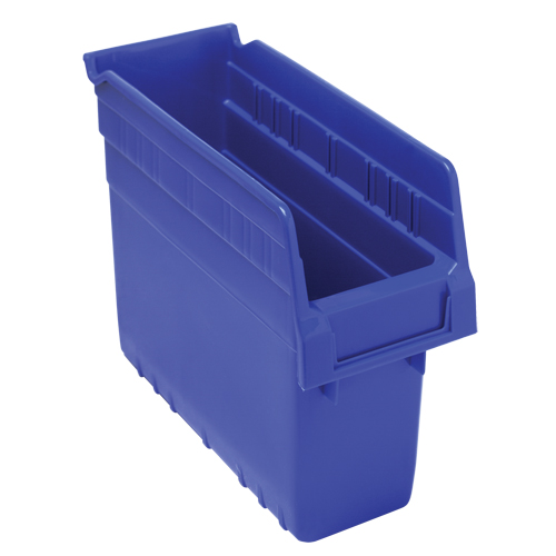 Bacs pour &eacute;tag&egrave;re Store-Max, 4-3/8" la x 8" H x 11-5/8" p, Bleu, Capacit&eacute; 44 lb Les Fournitures Industrielles Méga