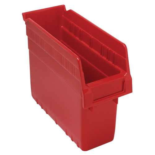 Bacs pour &eacute;tag&egrave;re Store-Max, 4-3/8" la x 8" H x 11-5/8" p, Rouge, Capacit&eacute; 44 lb Les Fournitures Industrielles Méga
