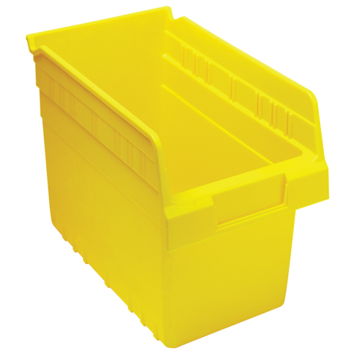 Bacs pour &eacute;tag&egrave;re Store-Max, 6-5/8" la x 8" H x 11-5/8" p, Jaune, Capacit&eacute; 44 lb Les Fournitures Industrielles Méga