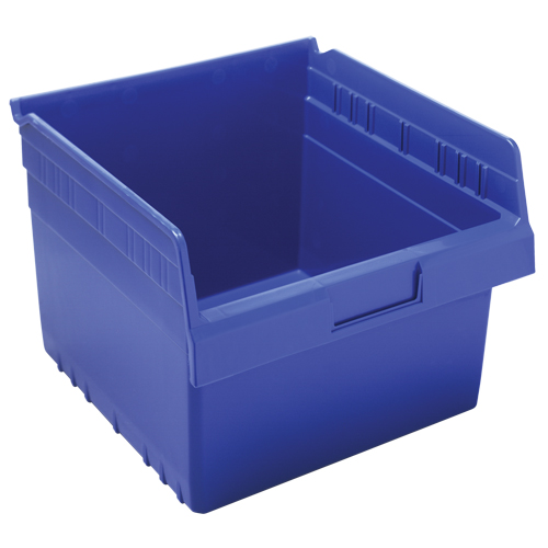 Store-Max Shelf Bins, 11-1/8" W x 8" H x 11-5/8" D, Blue, 44 lbs. Capacity Les Fournitures Industrielles Méga