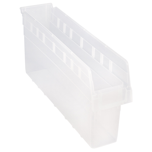 Bacs pour &eacute;tag&egrave;re Store-Max, 4-3/8" la x 8" H x 23-5/8" p, Transparent, Capacit&eacute; 68 lb Les Fournitures Industrielles Méga