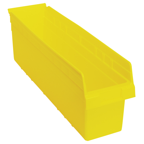 Bacs pour &eacute;tag&egrave;re Store-Max, 6-5/8" la x 8" H x 23-5/8" p, Jaune, Capacit&eacute; 68 lb Les Fournitures Industrielles Méga