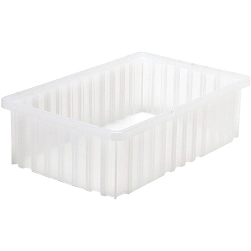 Divider Box&reg; Container, Plastic, 16.5" W x 10.875" D x 5" H, Grey Les Fournitures Industrielles Méga