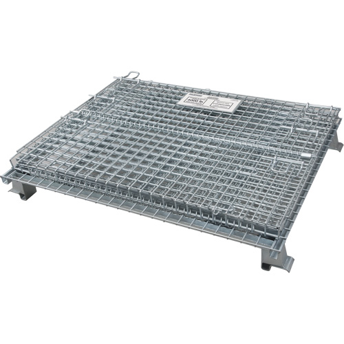 Conteneur repliable en m&eacute;tal grillag&eacute;, 40" la x 48" p x 42" h, Capacit&eacute; de 4000 lb Les Fournitures Industrielles Méga