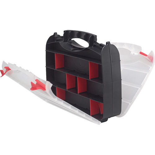 Boîte &agrave; compartiments en plastique, 10,25" la x 12,25" p x 3" h, 32 compartiments Les Fournitures Industrielles Méga