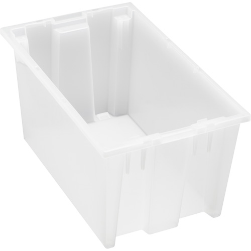 Contenant robuste Stack & Nest, 9" x 11" x 18", Transparent Les Fournitures Industrielles Méga