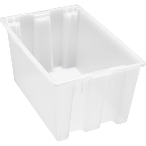 Contenant robuste Stack & Nest, 15" x 19,5" x 29,5", Transparent Les Fournitures Industrielles Méga