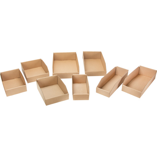 Boîtes profondes en carton ondul&eacute;, 1-15/16" la x 11-1/4" p x 4-1/2" h, Beige Les Fournitures Industrielles Méga
