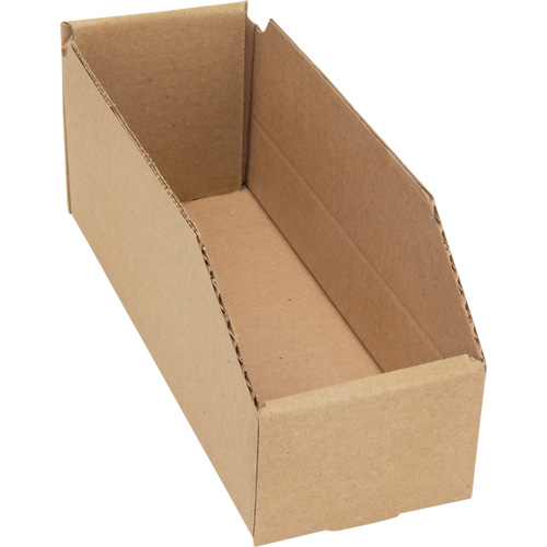 Deep Corrugated Parts Bins, 3-3/4" W x 11-1/4" D x 4-1/2" H, Beige Les Fournitures Industrielles Méga