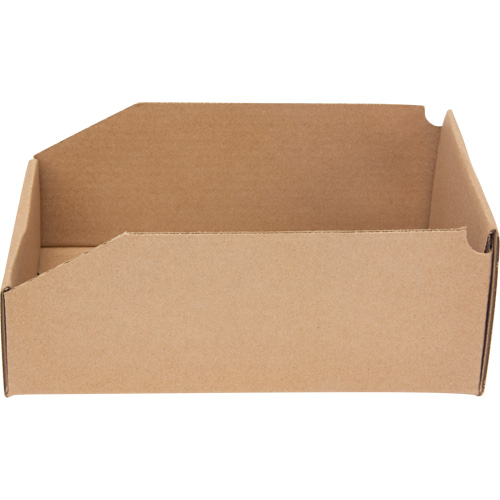Deep Corrugated Parts Bins, 7-5/8" W x 11-5/16" D x 4-1/2" H, Beige Les Fournitures Industrielles Méga