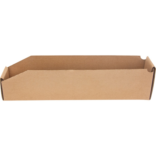 Deep Corrugated Parts Bins, 1-7/8" W x 17-1/8" D x 4-1/2" H, Beige Les Fournitures Industrielles Méga