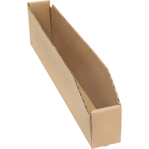 Deep Corrugated Parts Bins, 2-7/8" W x 17-1/4" D x 4-1/2" H, Beige Les Fournitures Industrielles Méga