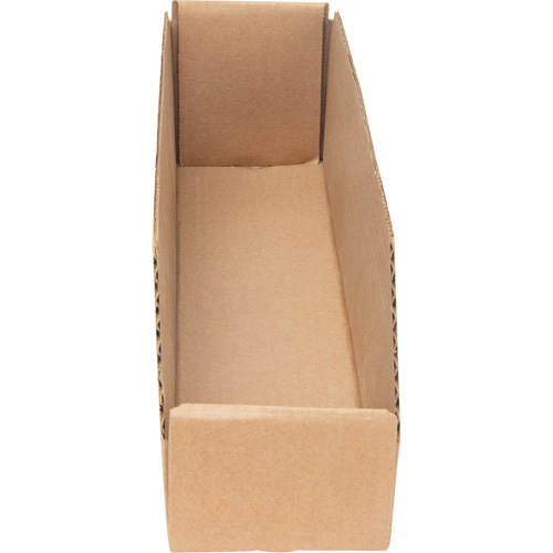 Deep Corrugated Parts Bins, 3-3/4" W x 17-1/4" D x 4-1/2" H, Beige Les Fournitures Industrielles Méga