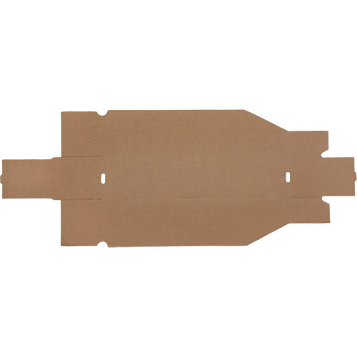 Deep Corrugated Parts Bins, 3-3/4" W x 17-1/4" D x 4-1/2" H, Beige Les Fournitures Industrielles Méga