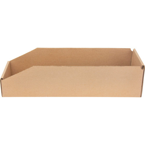 Deep Corrugated Parts Bins, 5-3/4" W x 17-1/4" D x 4-1/2" H, Beige Les Fournitures Industrielles Méga