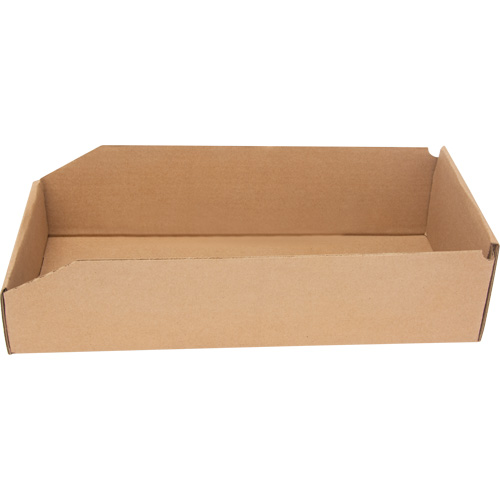 Deep Corrugated Parts Bins, 7-3/4" W x 17-1/4" D x 4-1/2" H, Beige Les Fournitures Industrielles Méga
