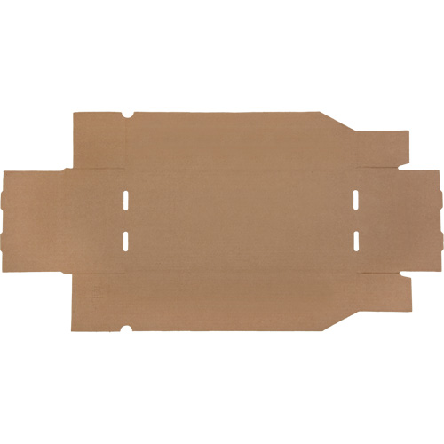 Deep Corrugated Parts Bins, 7-3/4" W x 17-1/4" D x 4-1/2" H, Beige Les Fournitures Industrielles Méga
