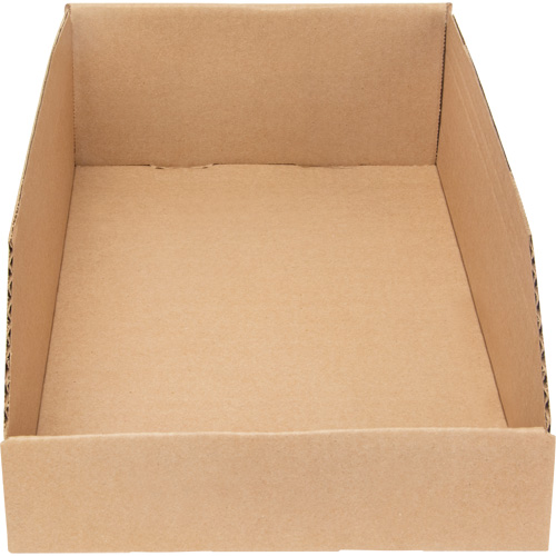 Boîtes profondes en carton ondul&eacute;, 9-3/4" la x 17-1/4" p x 4-1/2" h, Beige Les Fournitures Industrielles Méga