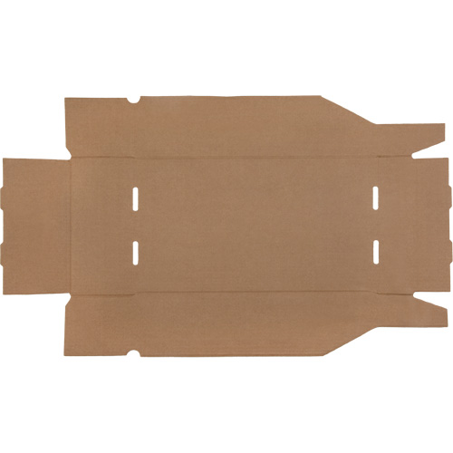 Boîtes profondes en carton ondul&eacute;, 9-3/4" la x 17-1/4" p x 4-1/2" h, Beige Les Fournitures Industrielles Méga
