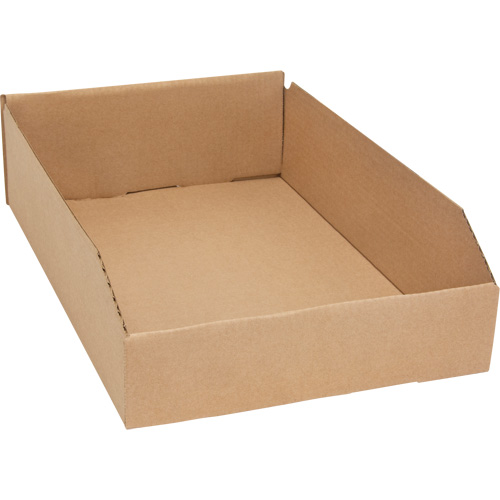 Boîtes profondes en carton ondul&eacute;, 11-3/4" la x 17-1/4" p x 4-1/2" h, Beige Les Fournitures Industrielles Méga