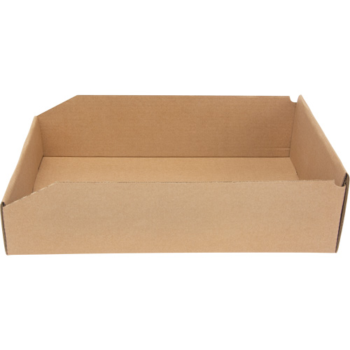 Boîtes profondes en carton ondul&eacute;, 11-3/4" la x 17-1/4" p x 4-1/2" h, Beige Les Fournitures Industrielles Méga