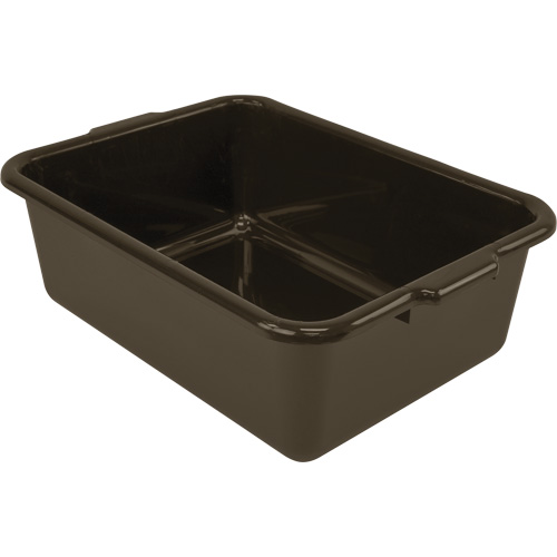Bac d'entreposage tout usage &agrave; fond plat, 7" ha x 15" p x 21" lo, Plastique, Brun Les Fournitures Industrielles Méga
