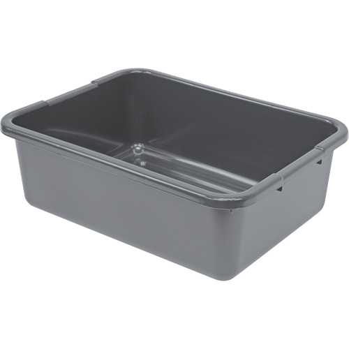 Bac d'entreposage tout usage &agrave; fond rainur&eacute;, 7" ha x 15" p x 21" lo, Plastique, Gris Les Fournitures Industrielles Méga