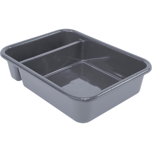 Bac d'entreposage tout usage &agrave; compartiment, 5" ha x 15" p x 20" lo, Plastique, Gris Les Fournitures Industrielles Méga