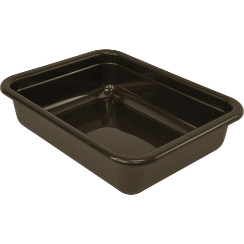Bac d'entreposage tout usage &agrave; fond plat, 5" ha x 17" p x 22" lo, Plastique, Brun Les Fournitures Industrielles Méga