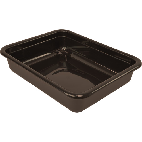 Bac d'entreposage tout usage &agrave; fond plat, 5" ha x 15" p x 20" lo, Plastique, Brun Les Fournitures Industrielles Méga
