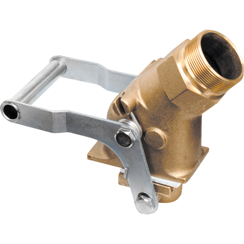 Self-Closing Gate Valve, Brass, 2" NPT Les Fournitures Industrielles Méga