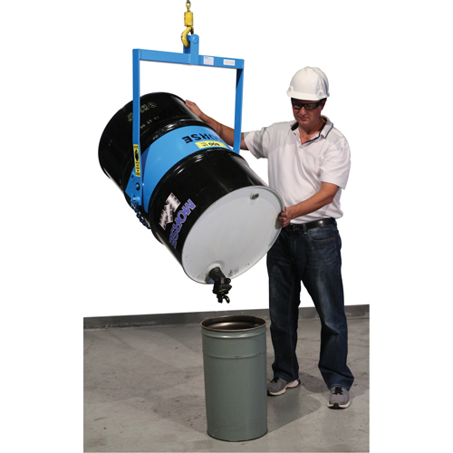 Leveurs de baril - Inclinaison manuelle, Baril de 55 gal. US (45 gal. imp.), Capacit&eacute; 800 lb/363 kg Les Fournitures Industrielles Méga