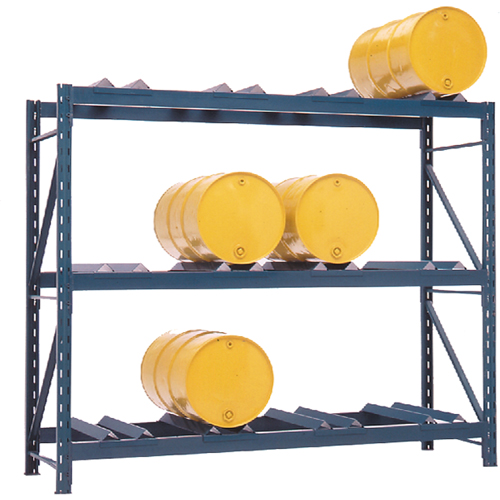 Rayonnages pour barils, 12 barils, 112" la x 36" p x 96" h Les Fournitures Industrielles Méga