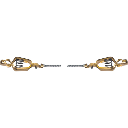 Light-Duty Bonding & Grounding Wire Assemblies - Two Alligator Clips Les Fournitures Industrielles Méga