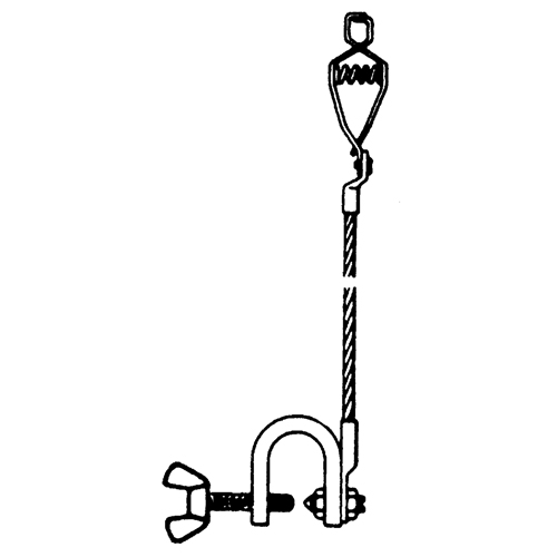 Light-Duty Bonding & Grounding Wire Assemblies - Alligator Clip & Small C-Clamps Les Fournitures Industrielles Méga