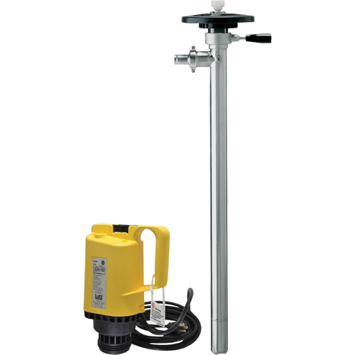Pompes &agrave; tambour &eacute;lectriques, Acier inoxydable, 51 gal./min Les Fournitures Industrielles Méga