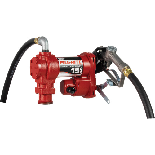 Pompes c. a. utilitaires &agrave; soupape rotative avec embout, 115 V, 15 gal./min Les Fournitures Industrielles Méga