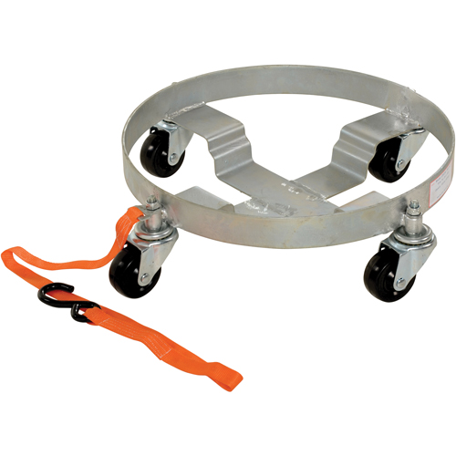 Multi-Tier Drum Dollies, Steel, 900 lbs. Capacity, 19" Diameter, Rubber Casters Les Fournitures Industrielles Méga