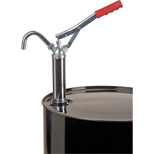 Pompe &agrave; baril de type levier, Acier, 11 oz/course, Pour barils de 30-55 gal. Les Fournitures Industrielles Méga