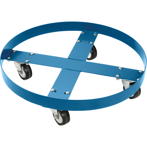 Chariot pour baril, Acier, Capacit&eacute;e 750 lb, Diam&egrave;tre 24", Roue en Polyol&eacute;fine Les Fournitures Industrielles Méga