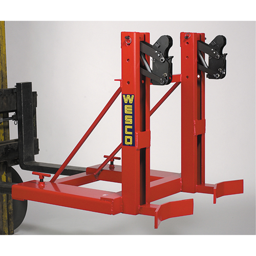 Manipulateurs de baril Gator Grip pour chariot &eacute;l&eacute;vateur, Pour 30 gal. US (25 gal. imp.) / 50 gal. US (41.6 gal. imp.) / 80 gal. US (66.6 gal. imp.) Les Fournitures Industrielles Méga