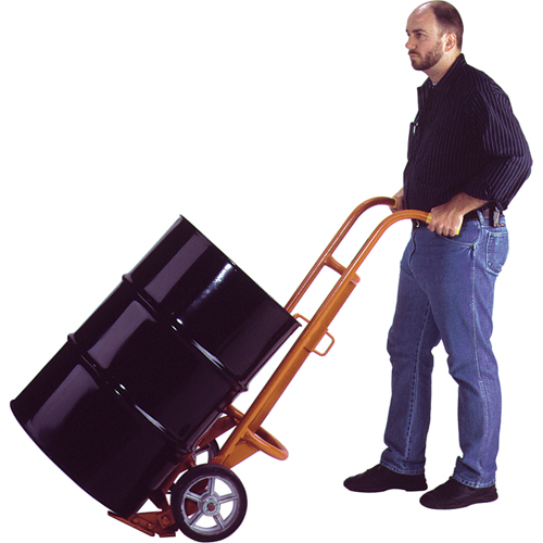 Ergonomic Drum Trucks, Steel Construction, 55 - 85 US Gal. (45 - 70 Imperial Gal.) Les Fournitures Industrielles Méga