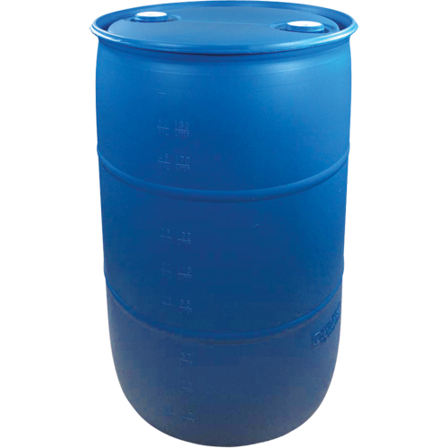 Polyethylene Drums, 55 US gal (45 imp. gal.), Closed Top, Blue Les Fournitures Industrielles Méga