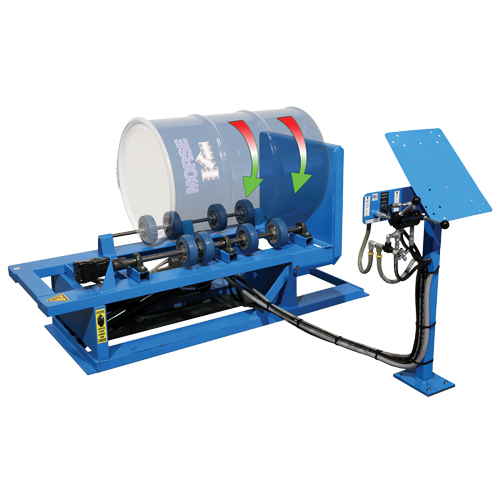 M&eacute;langeur de baril Hydra-Lift, 55 gal. US (45 gal. imp.) Capacit&eacute;, Vitesse variable, 1 CV Les Fournitures Industrielles Méga
