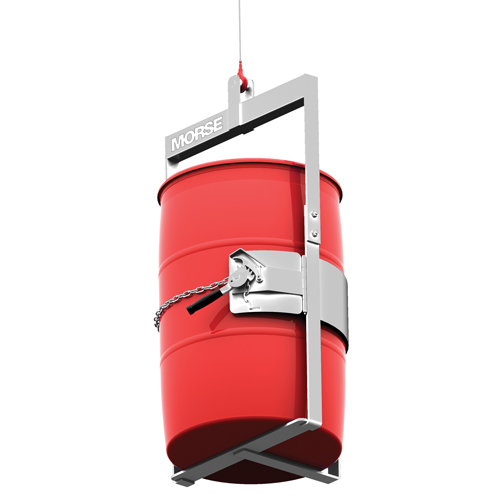 Appareil de levage pour baril en acier inoxydable avec crochet sur le dessous, 30 - 55 gal. US (25 - 45 gal. imp.), Cap. 1000 lb/454 kg Les Fournitures Industrielles Méga