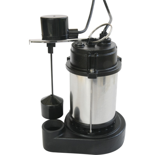 Pompe &agrave; boîtier en acier inoxydable et base en fonte, 1/3 CV, D&eacute;bit 3630 gal./h Les Fournitures Industrielles Méga