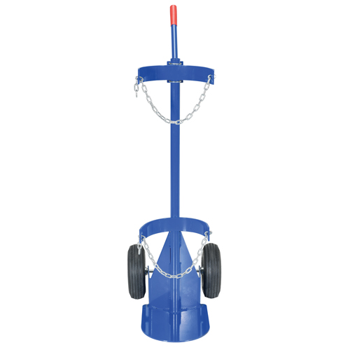 Chariot pour bouteille de gaz, Roues Pneumatique, Base de 12" la x 15-1/2" lo, 500 lb Les Fournitures Industrielles Méga